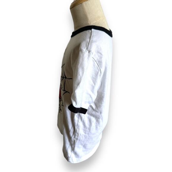 Gymboree Boys Tee Sz 4T Gym Friends Amazing Spider-Man Black‎ White Ringer Shirt - Picture 9 of 10